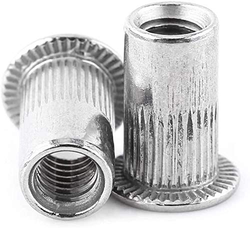 20Pcs Tuercas de Remache, M3 M4 M5 M6 M8 Tuercas Remachables Acero inoxidable 304, Remaches Ciegos de Rosca Métrica (M5)