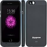 iPhone 6 Battery Case, iPhone 6 Power Case, Apple MFI Certified- 3200mAh 130% Extra Battery for iPhone 6 Ultra Slim Battery Case(4.7 Inches) / Power Case for iPhone 6/ iPhone 6 Battery Charger Case / Battery Charger Case for iphone 6 / External Battery Pack for iphone 6/ iphone 6 External battery pack / iPhone 6/6S Rechargeable Portable Charger Protective External/ iPhone 6 Charger Backup Power Bank / Battery Pack Cover Cases Fit with iPhone 6 Battery Pack / iPhone 6 USB Juice Bank / iPhone 6 Battery Charger/ Battery case for iphone 6(Black)