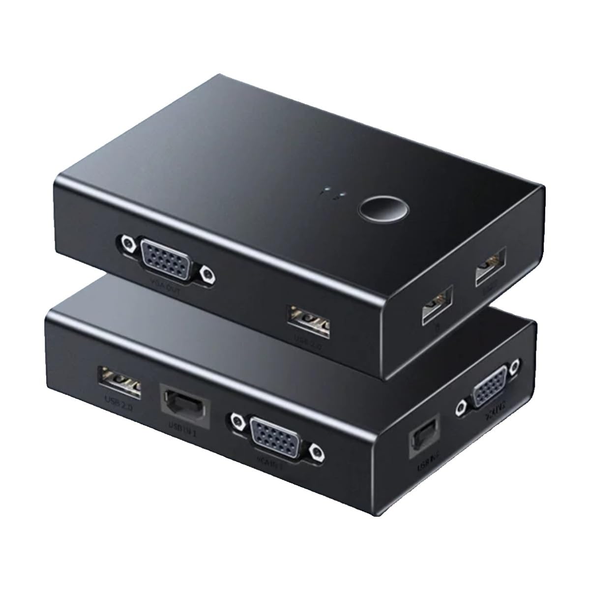 KVM Switch VGA Monitor Screen Sharing USB Conversion one to 