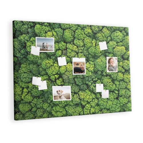 Planche murale en liège forêt verte pour afficher notes et photos à la maison ou au bureau