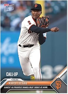 2023 Topps Now Baseball #624 Marco Luciano San Francisco Giants Call Up Major League Debut 1st MLB Game Trading Card ONLIN...