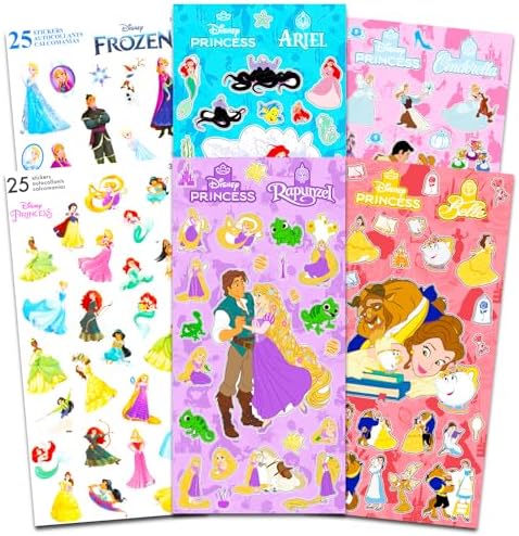 Amazon.com: Disney Princess Stickers Ultimate Set - Bundle with 150 ...