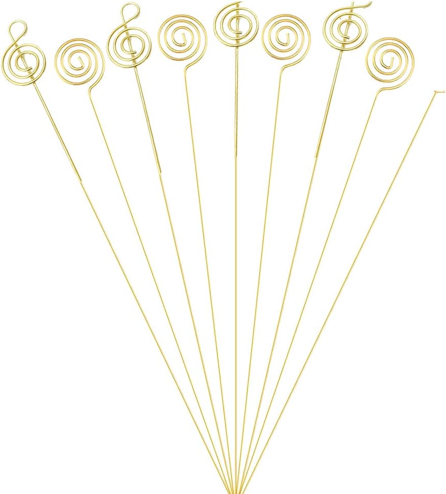 Gold Place Card Holder 30Pcs, Metal Wire Table Card Holders