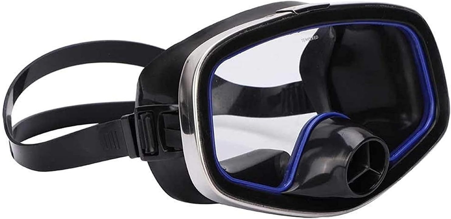 Full Face Snorkel Mask Diving Masks Snorkelling Mask Silicone Diving Goggle Underwater Salvage Scuba Diving Goggles Mask Swimming Equipment Swimming Tools for Adult