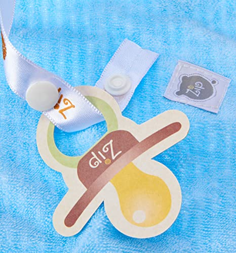 Blanket Atoalhado Listrado Baby, Zip, azul bebê