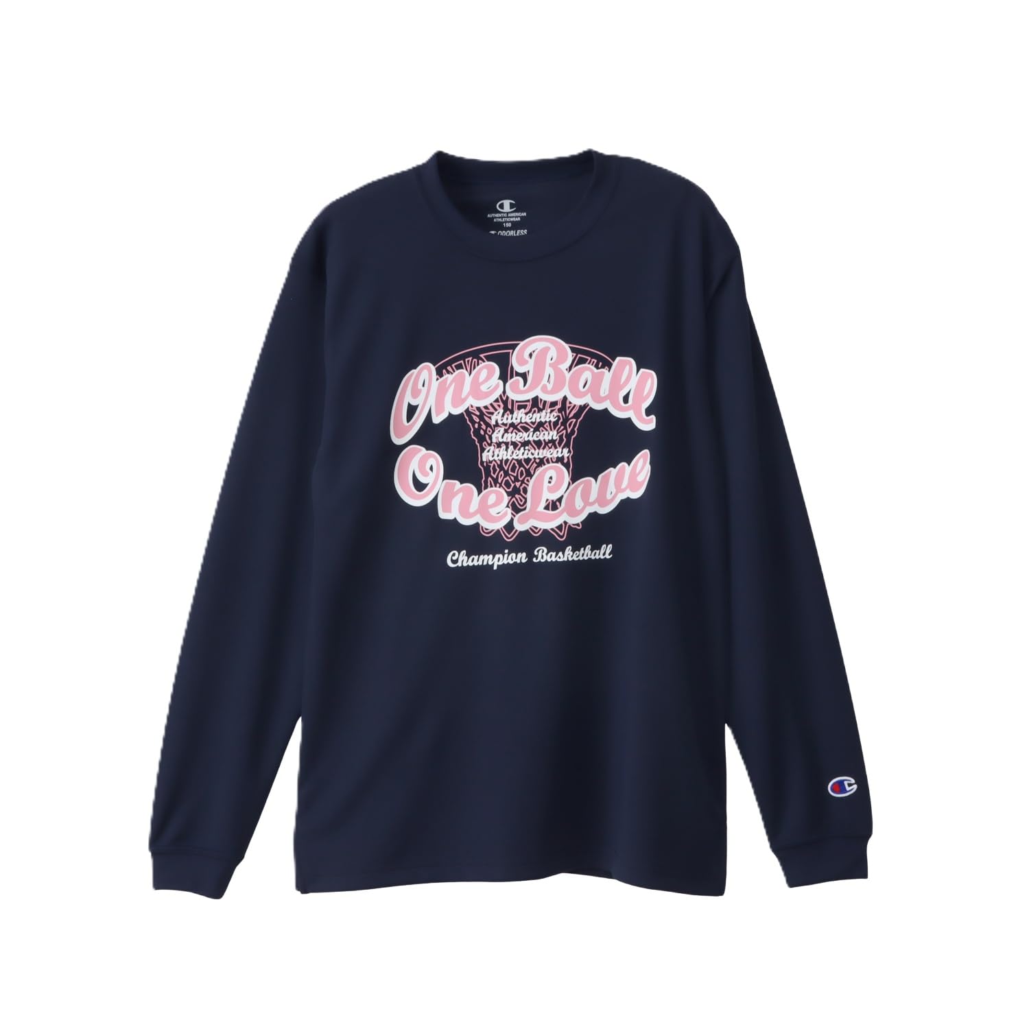 Amazon.co.jp: [チャンピオン] キッズ 長袖 丸首 抗菌防臭 速乾 高通気