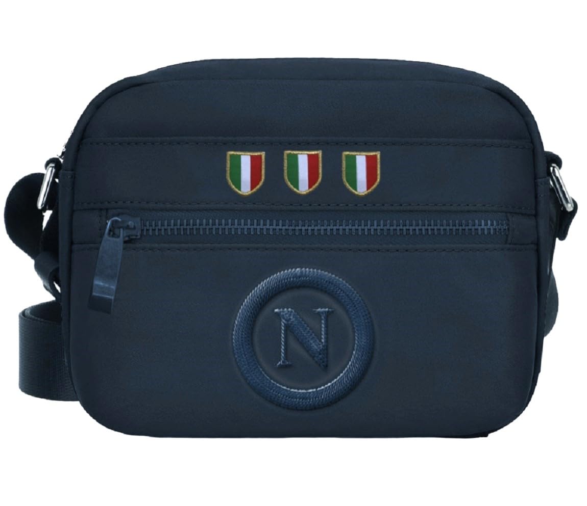 Borsello Napoli Ufficiale Scudetto Tricolore Marsupio a Tracolla Originale Enzo Castellano BORSENA123316