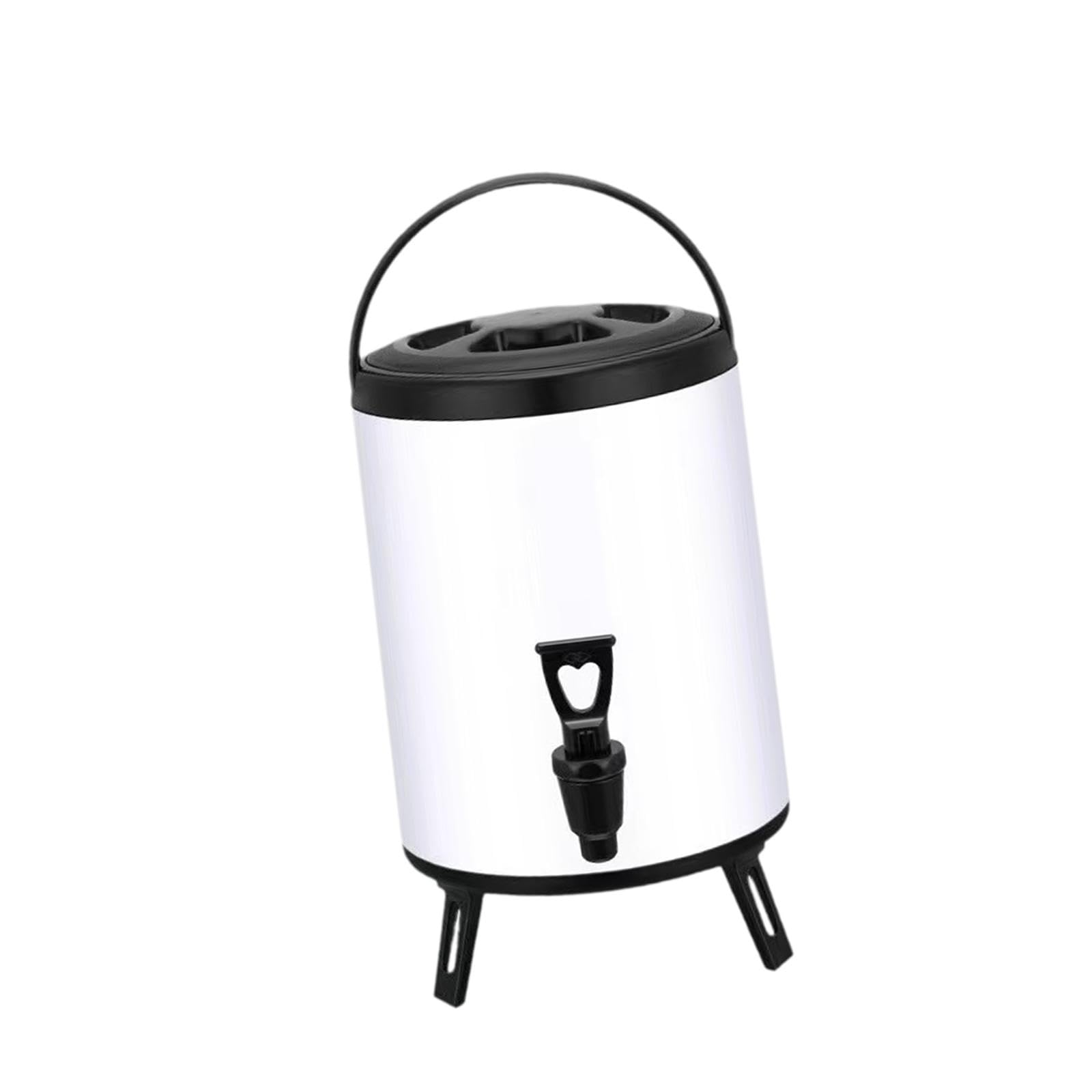 Dispensador de Bebidas de Doble Capa con Aislamiento Térmico, de Acero Inoxidable, para Bebidas Frías Y Calientes, con Asa Reforzada. Ideal para, tal como se describe, 10l