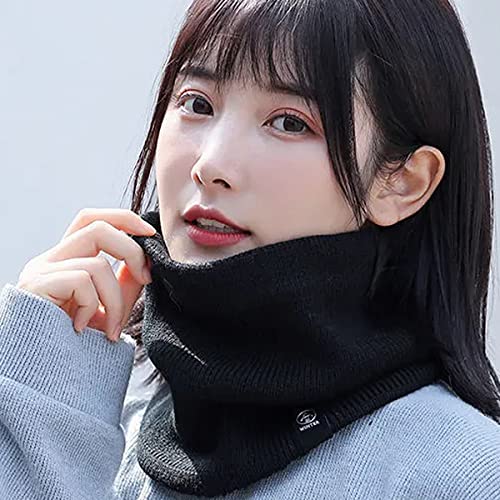 Bufanda de lana aislante térmica con forro polar para invierno 5