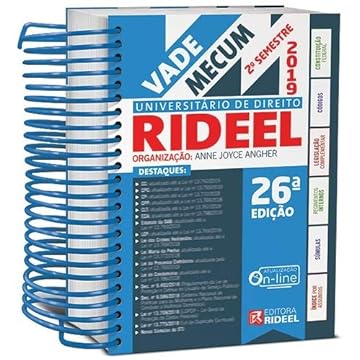 Capa do livro Vade Mecum Universitário de Direito Rideel - 2º Semestre 2019 - Espiral