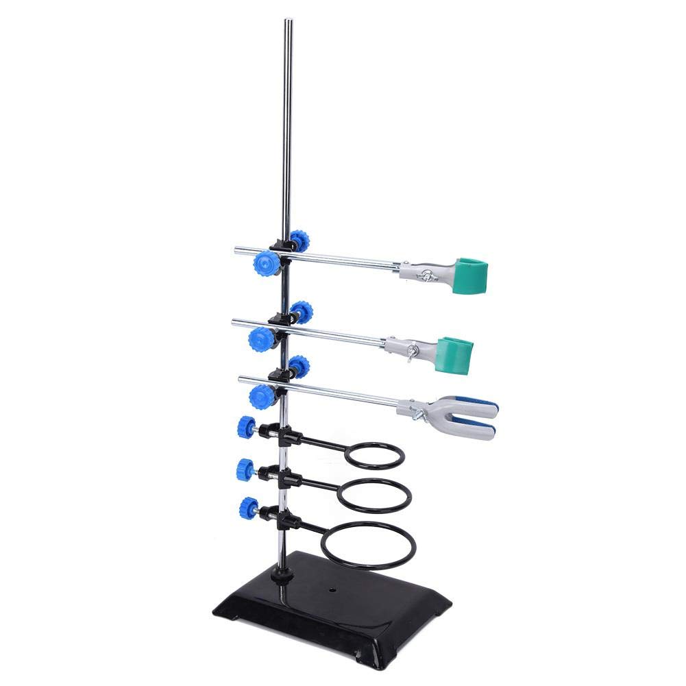 Walfront Mini Lab Support, Labor Ständer Halter Labor Clamp Flaschenhalter Kondensatorständer Clip Set, Unterstützung Laborstativ für Chemie Physikalische Experiment