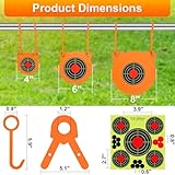 GADFISH AR500 Steel Target Combo Set, 3/8" Gong Target Hanging Kit, Outdoor Hanging Gong Targets with 10 Pcs Paper Targets, Complete AR500 Steel Kit Fit for 1 Inch OD EMT Conduit (Sold Separately) - Image 2
