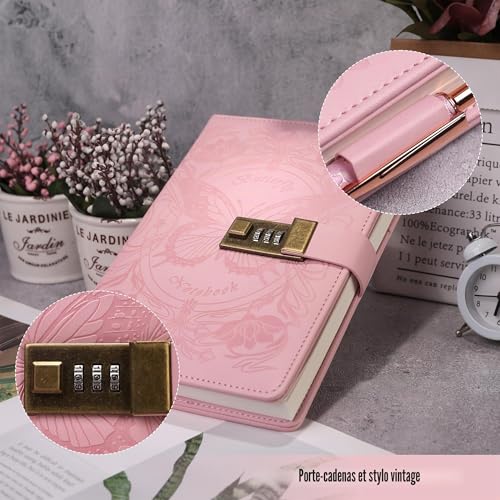 Carnets rechargeables A5 à fermeture à clé avec finitions de qualité supérieure