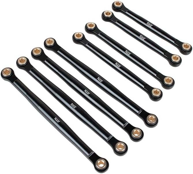KYX Racing CNC Machined Aluminum Link Set Linkages Upgrades Parts Accessories for 1/18 RC Car Traxxas TRX4M