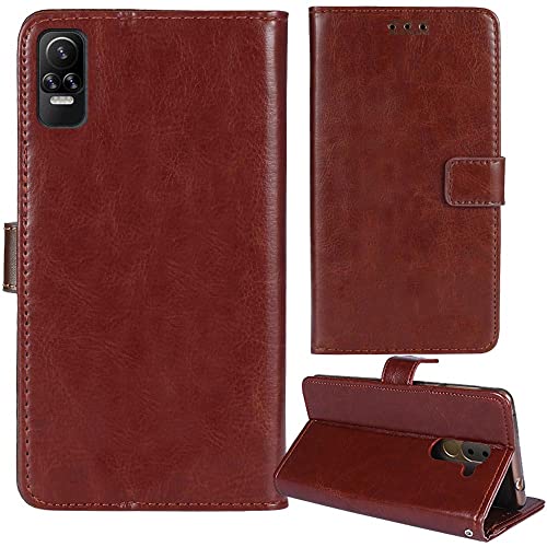 Lankashi Stand Premium Retro Business Flip Leather Case Protector Bumper for XGODY V40 6' Protection Phone Cover Skin Folio Book Card Slot Wallet Magnetic (Brown)