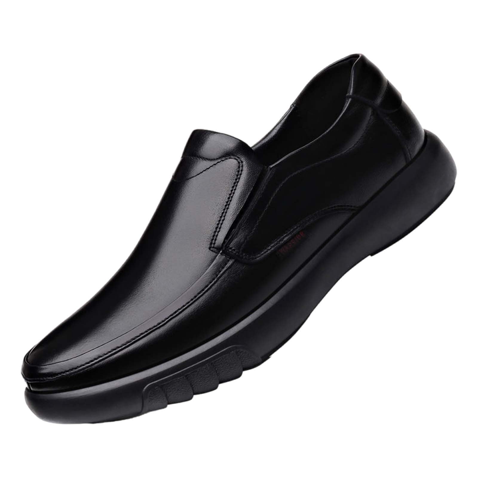 Zapatos de cuero para hombre, retro, zapatos de negocios, cómodos, zapatos de traje, zapatos casuales, ligeros, zapatos de trabajo con suela de placa, zapatos de boda, mocasines clásicos y elegantes