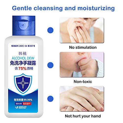 image for Peyan 75% Alcohol Disposable Hand Sanitizer Gel 50ml, Kills 99.99% Ger