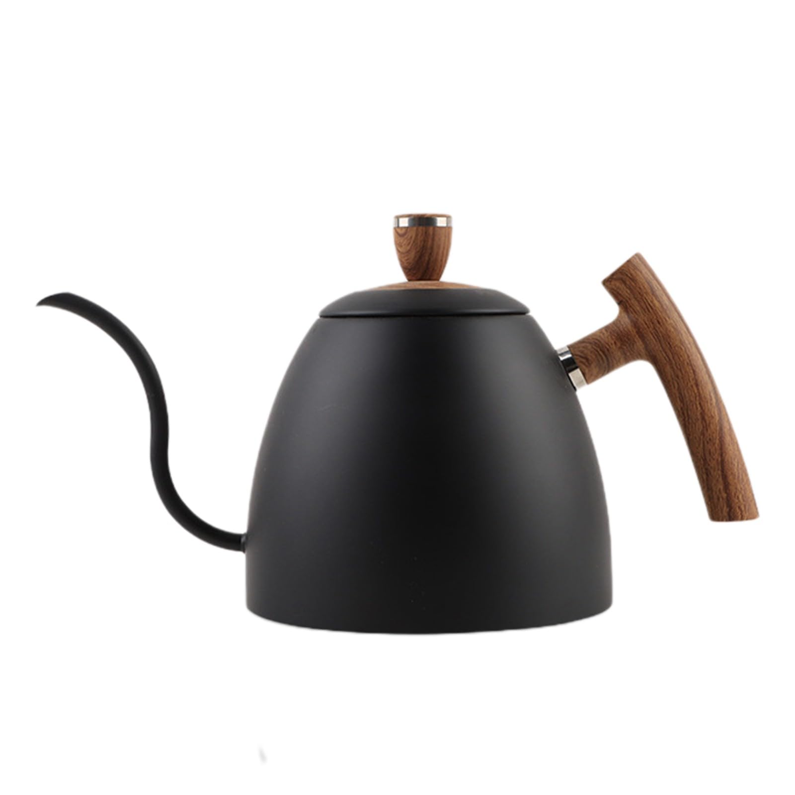 Controllo preciso del flusso, manico in legno, bollitore per versare, Superior Brewing Multi PU (argento)