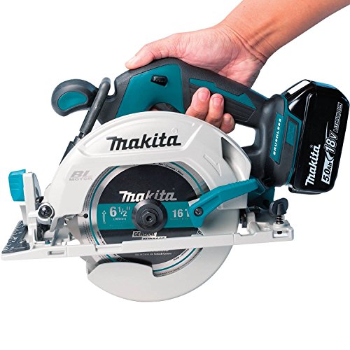 Makita Xsh03T 18V Lxt Lithium-Ion Brushless Cordless 6-1/2" Circular Saw Kit (5.0Ah) #TOP2