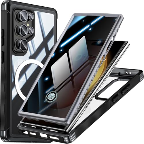Coque Samsung S25 Plus avec verre trempé magnétique intégrale 360