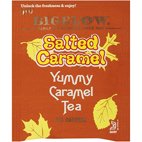 Bigelow Salted Caramel Black Tea Bags, 20 Count Box (Pack Of 6) Caffeinated Black Tea, 120 Tea Bags Total #TOP4