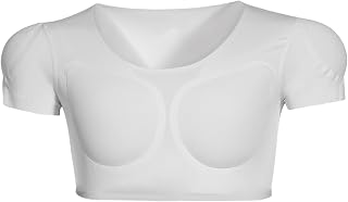 Fake Chest Muscle T-Shirt for Men, Breathable Shaper Strong Chest Shoulder Muscle Padded Underwear