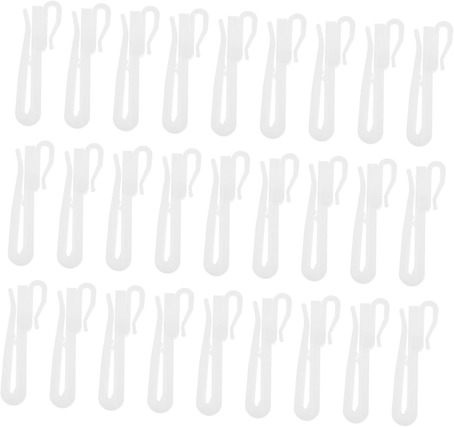 200pcs Plastic Curtain Hooks for Easy Installation Wear-Resistant Curtain Accessories for Home Decoration and Long-Term Use