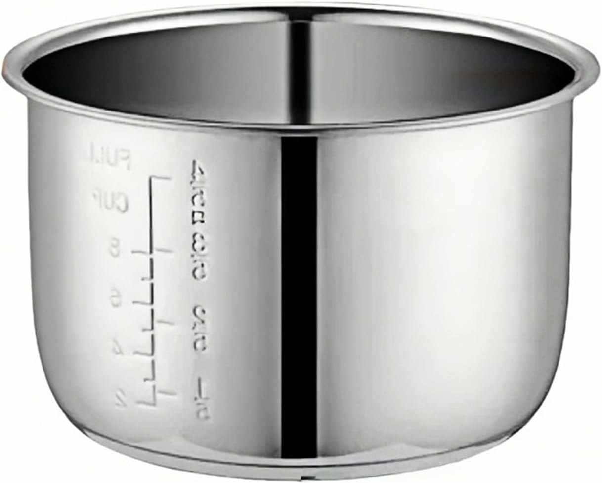 MiJob 5L Electric Pressure Cooker Liner Inner Bowls Multicooker Bowl Stainless Steel Tank for Cooking Soup Porridge
