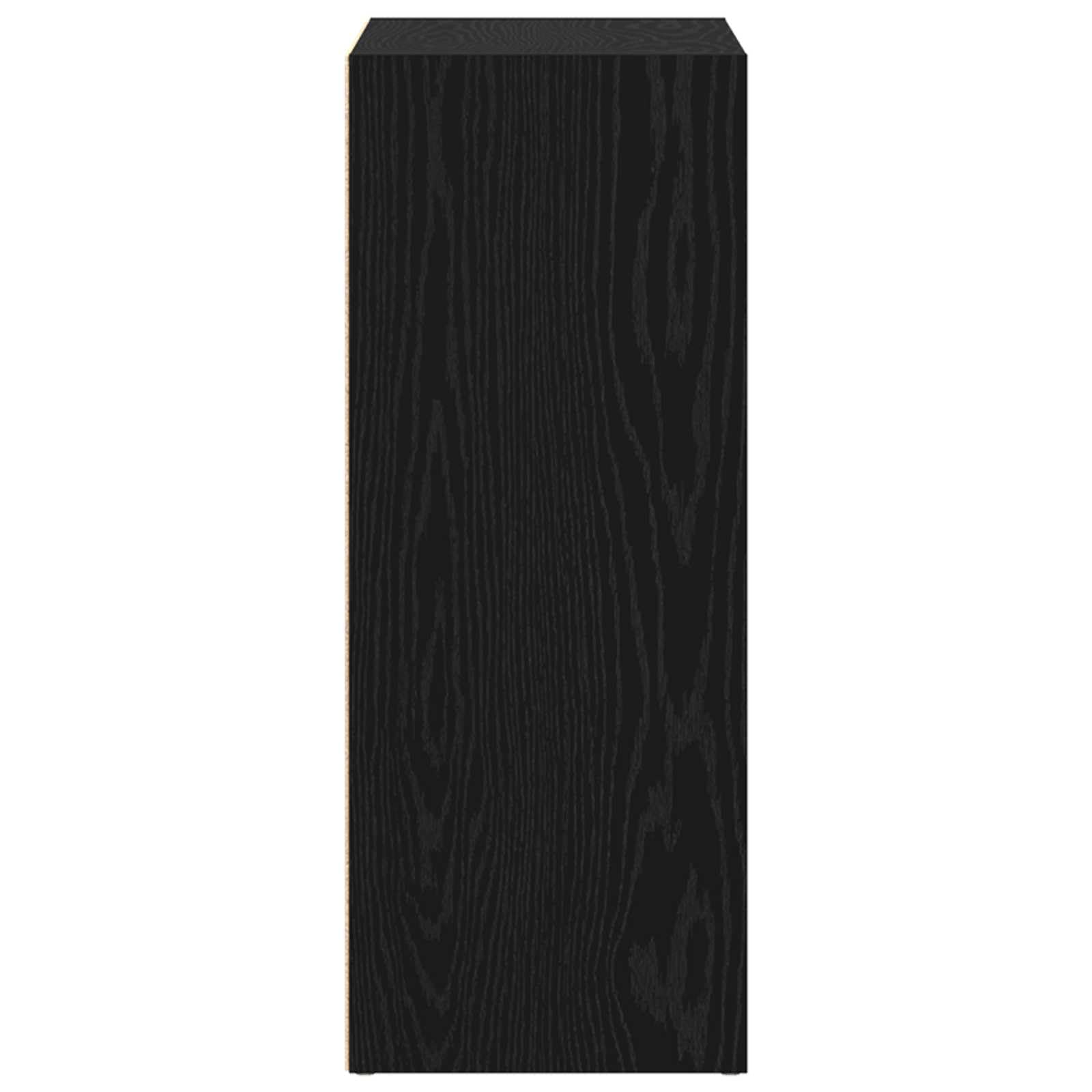 Libreria nera effetto rovere, 80 x 30 x 76,5 cm