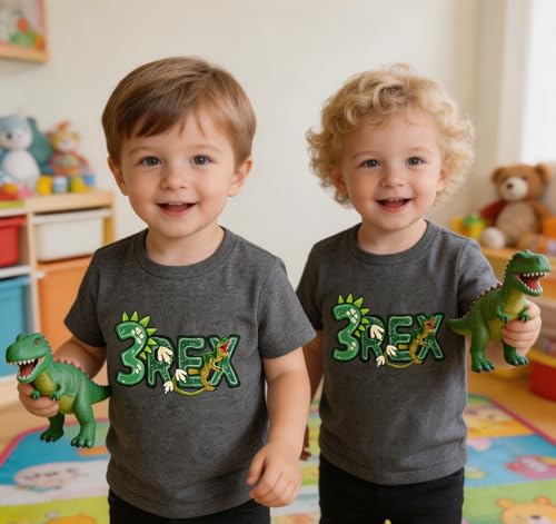 Image of Toddler Boys Girls 3rd Birthday Shirts for Baby Kids 3 Years Old Birthday Outfit for Party Short Sleeve Tshirt