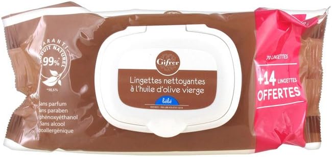 Cleansing Wipes With Virgin Olive Oil 70 Wipes + 14