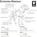 Hurtta Extreme Warmer Hundemantel, Winterjacke für Hunde Dunkelgrau 25cm
