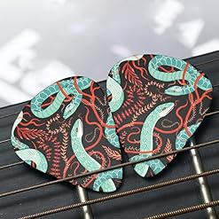 Lot de 24 médiators imprimés serpent et fleurs pour guitare acoustique, électrique, basse (0,46/0,71/0,96 mm) - Les Beatles, Paul McCartney, John Lennon, RIngo Starr, George Harrison Lot de 24 médiators imprimés serpent et fleurs pour guitare acoustique, électrique, basse (0,46/0,71/0,96 mm) – Image 7
