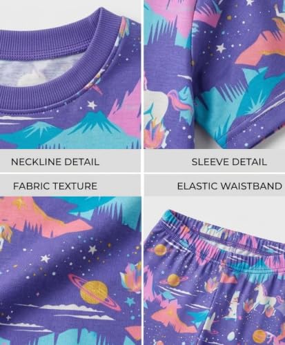 Image of ANTHRILO Sleepwear Shorts Set for Girls| Material: 100% Pure Cotton | Fabric: Skin-Friendly, ensuring a Soft Touch on Delicate Skin| Fit: Regular |Age Range: Suitable for Girls Aged 0-14 Years
