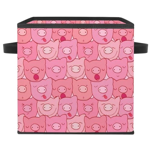 Boîte de rangement en tissu pliable avec poignées pour maison - 2