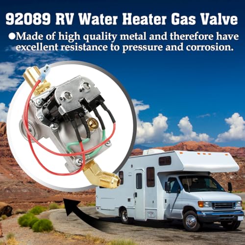 Image of GC10A-4E 92089 RV Water Heater Gas Valve Fits for Atwood 10 Gal Water Heaters with Rogers Solenoid RV Parts Replaces G10-1E, G10-3E, GC10-1E, GC10A-2E，93844, 93870, 93321, 92078