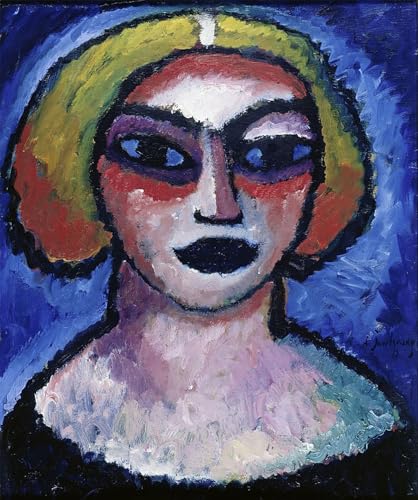 Cuadro sobre lienzo vintage 60x90cm de Jawlensky: decoración de paredes