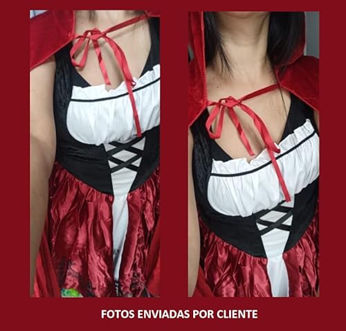 Fantasia Biggy Store Compatível Com Fantasia Adulto Trajes Chapeuzinho Vermelho para Festa Cosplay e