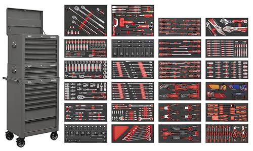 Image of Sealey Superline PRO® 14 Drawer Tool Chest Combination with 447pc Tool Kit - SPTCOMBO3G