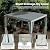 Domi Outdoor Pergola 10' x 12', Aluminum Louvered Pergola with Adjustable Louvers, Full Aluminum Frame, Built-in Gutter System, Modern Patio Gazebo for Deck Garden Patio, White