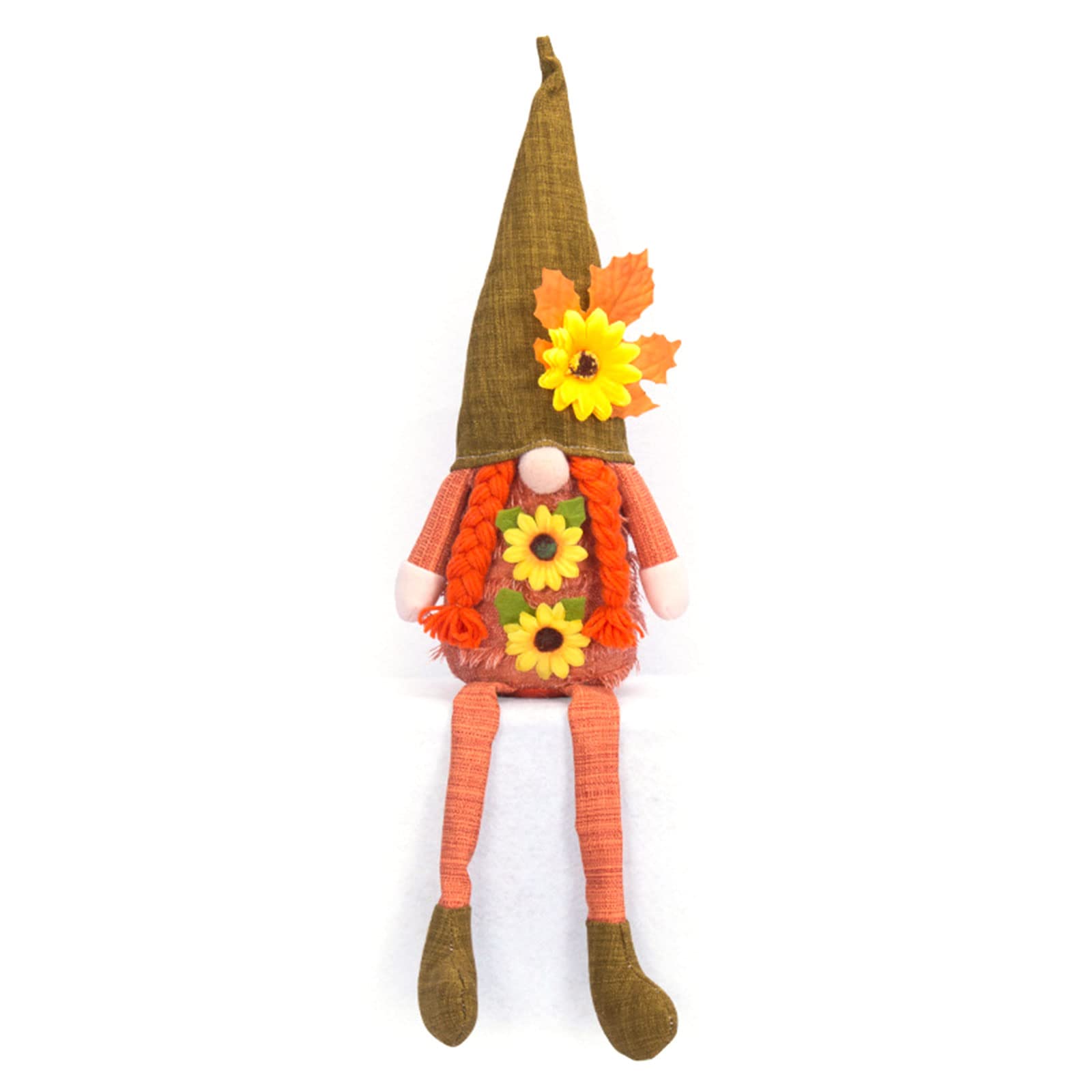 Kalttoy Harvest Rudolfs Dolls Plush Fall Rudolfs Tomte Swedish Nisse Scandinavian Decor Plush for Doll (Harvest) Dwarf Sunflower
