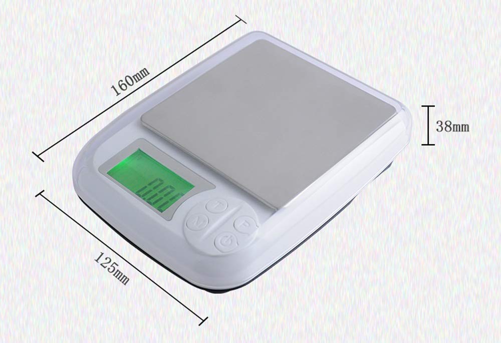 Balance de Cuisine électronique précision 0.01g Balance de Bijoux numérique Mini Balance électronique Balance de Cuisson pour Le Pesage de Pierres précieuses,500g/0.01g