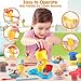 Color Dough Sets for Kids Ages 4-8, Play Kitchen Ice Cream Maker Color Dough Set for Kids Ages 3+, Arts Crafts play Food Toys for Girls Boys,8 Cans of Modeling Compound,2 oz Cans,Multicolor