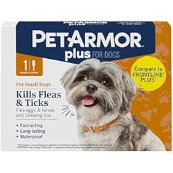PetArmor Plus Flea and Tick Prevention for Dogs, Small Dog Flea and Tick Treatment, 1 Dose, Waterproof Topical, Fast Acting (5-22 lbs)