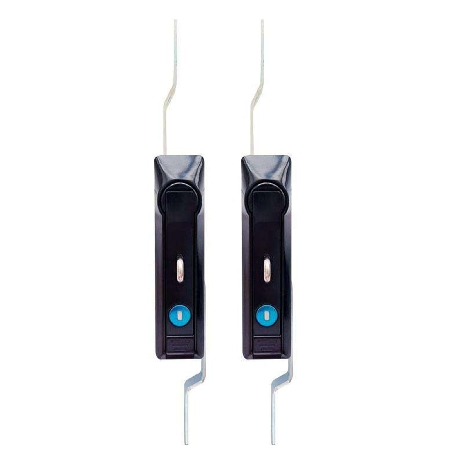 Serrure de bielle MS828 noire poignée pivotante haute finition x2
