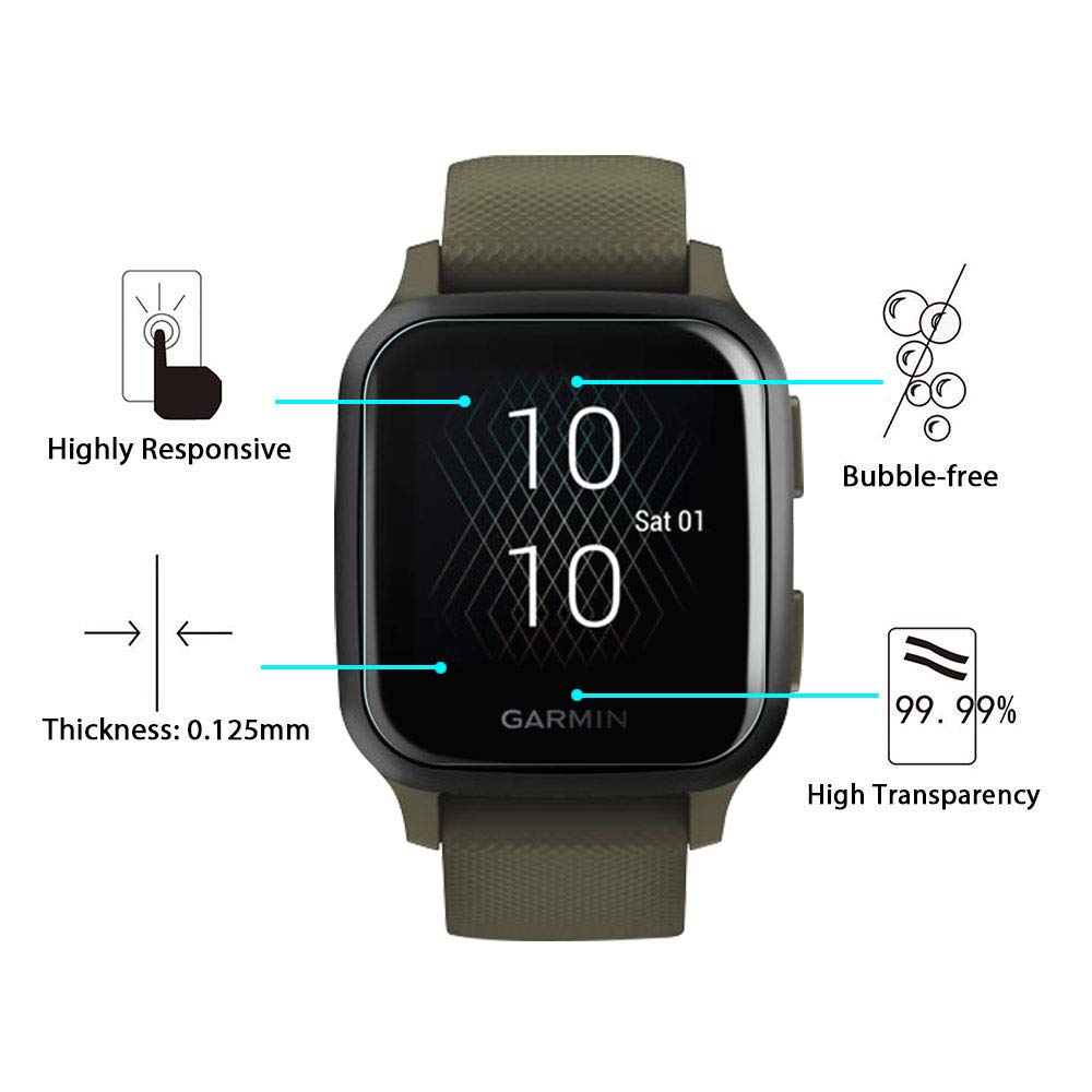 iVoler 6 Pezzi Pellicola Protettiva TPU HD per Garmin Venu SQ 2 / SQ 2 Music / SQ / SQ Music