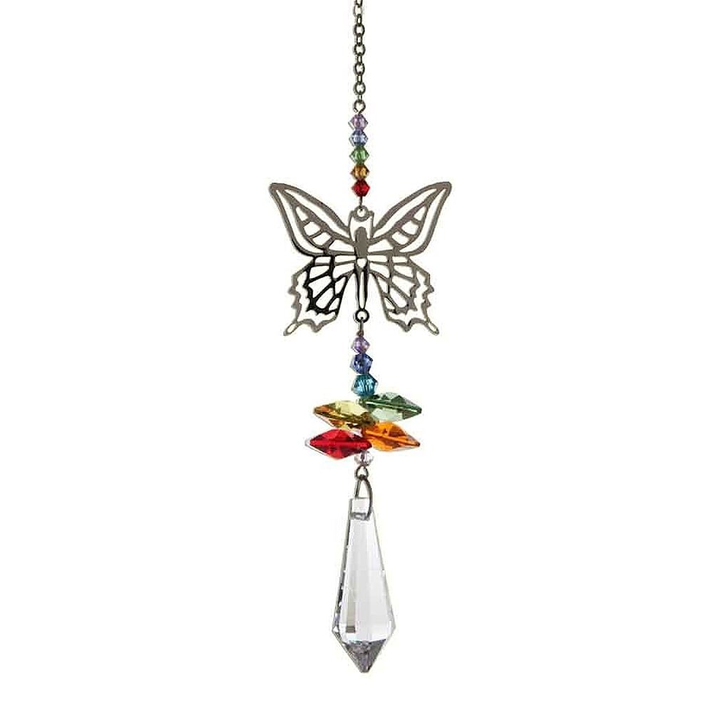 Wild Things Crystal Fantasy Suncatcher - Rainbow Butterfly