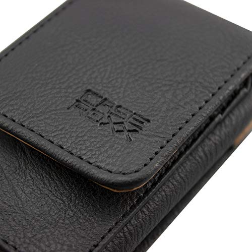 caseroxx Leather bag with belt loop for Dexcom G6 Receiver, Case (Leather bag with belt loop in black), schwarz - Image 2