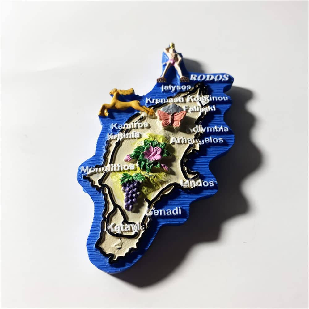 Souvenir Di Rodi Italia Magnete Frigorifero Rodi Grecia | Souvenir