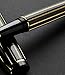 Xezo Fine Fountain Pen Hand-Enameled, Diamond-cut and 18K Gold Plated, Limited Edition of 500 (Incognito Black Gold F)